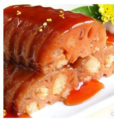 Sticky Rice Lotus Root Hotel Cold Vegetable Honey fragrant glutinous lotus root Lotus Root lotus root Lotus Root lotus root-ready-to-eat