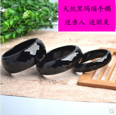 Pure Natural Genuine Black Agate Bracelet, Faceted Bracelet, Fashionable Crystal Bracelet, Personalized Women's Jewelry Pure Natural Genuine Black Agate Bracelet, Faceted Bracelet, Fashionable Crystal Bracelet, Personalized Women's Jewelry