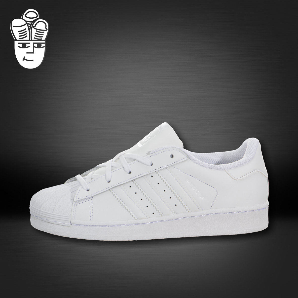 Adidas Superstar 阿迪达斯三叶草儿童鞋 贝壳头板鞋 纯白