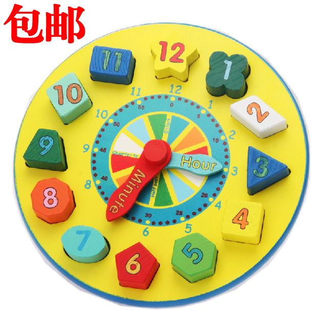 Puzzle Toys Awareness Clock Shape Digital Time Number Kindergarten Math Area Materials CUHK Class Teaching Aids Child