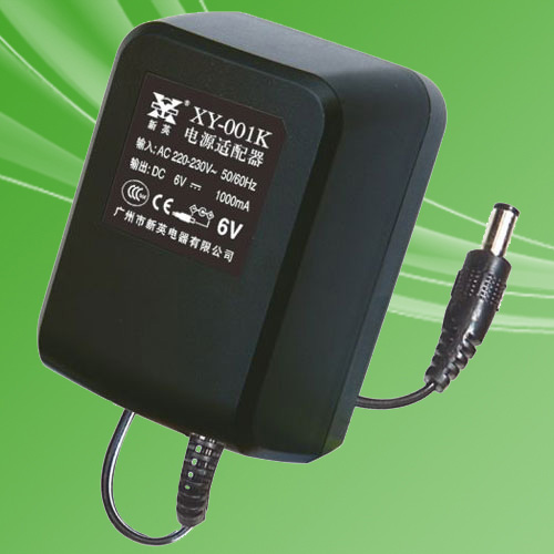 New British power supply connector XY-001K-6V-1A DC 6V1000mA DC power 6V1A Transformers