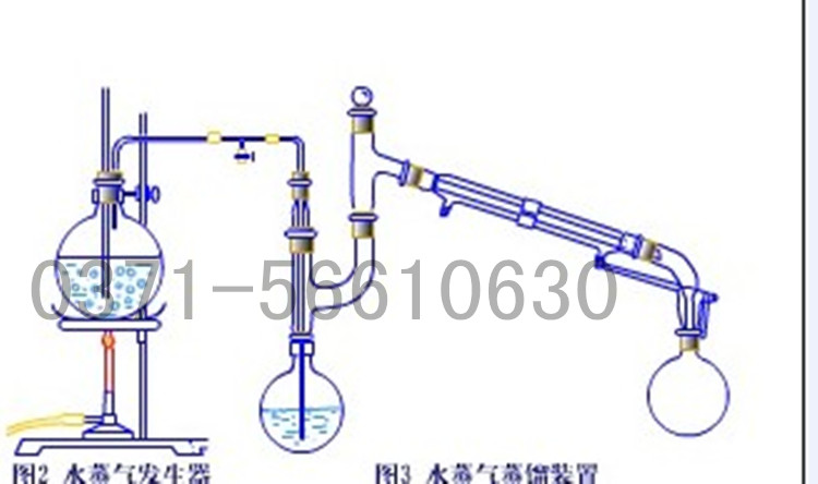 提炼花露水 蒸馏水 精油提纯 蛇形冷凝管水蒸气蒸馏装置