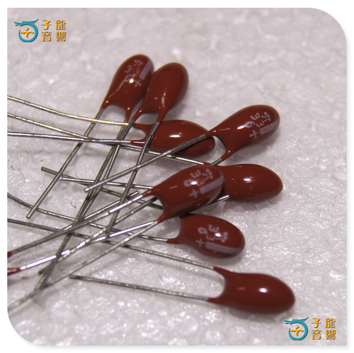 6V33uF Tantalum Capacitor Pin Tantalum Electrolytic Solid Capacitor Brown P＝3MM Bypass Filter Capacitor