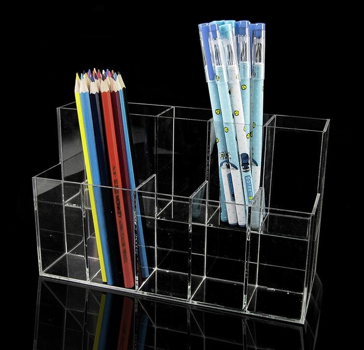 Stationery Store Pen Holder Ballpoint Pen Holder BROW Versatile Mouth Red Rack Color Makeup Shelf (2)