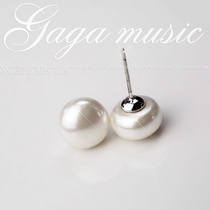 New different shapes oval flat pearl earrings earrings women's accessories