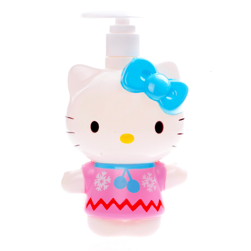 HelloKitty凯蒂猫成人儿童立体雪花沐浴露400ml(樱桃味)洗护用品