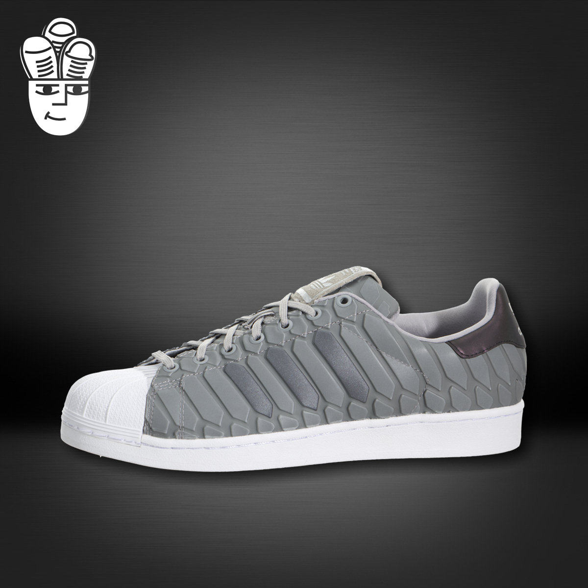Adidas Superstar Xeno 阿迪达斯男鞋  3M反光灰变色龙贝壳头板鞋
