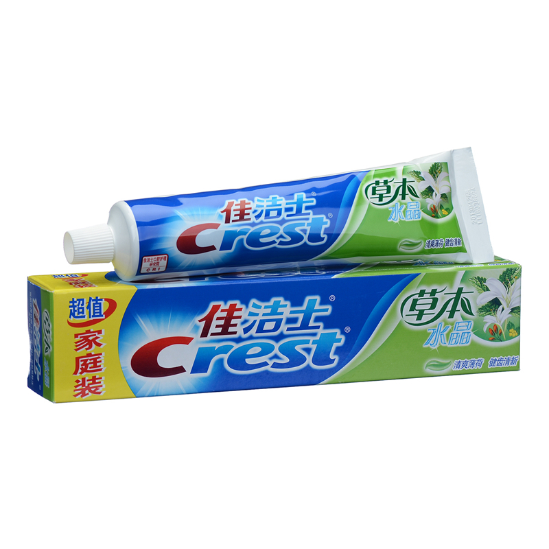 【天猫超市】佳洁士牙膏 草本水晶(清爽薄荷香型)140g 健齿清新