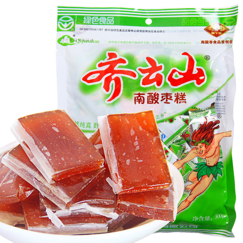 【天猫超市】齐云山 南酸枣糕 300g/袋  蜜饯 休闲零食 酸枣糕