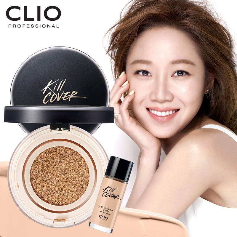 clio珂莱欧气垫bb霜裸妆遮瑕强保湿粉底液隔离霜韩国持久补水
