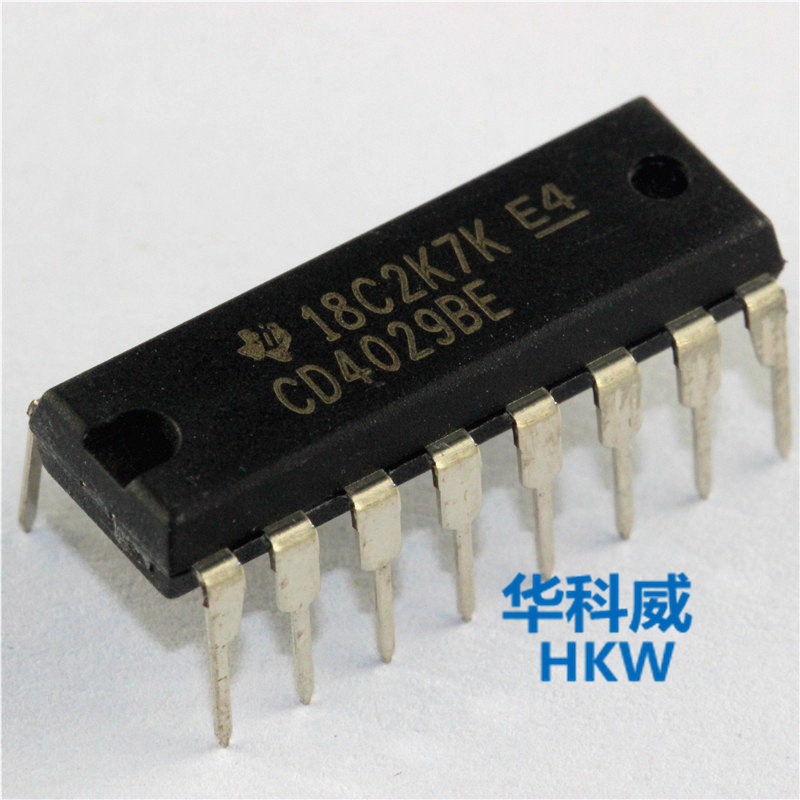 Binary decimal counter logic chip CD4029BE straight inserts