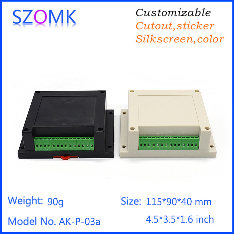 SZOMK115*90*40 guide rail control shell plastic material shell PLC industrial control box instrument shell P03a