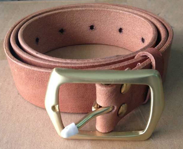 Retro Old-fashioned Pure Head Dao Cow Leather Belt Pure Copper Buttoned Head Jeans Special Leather Belt-Taobao
