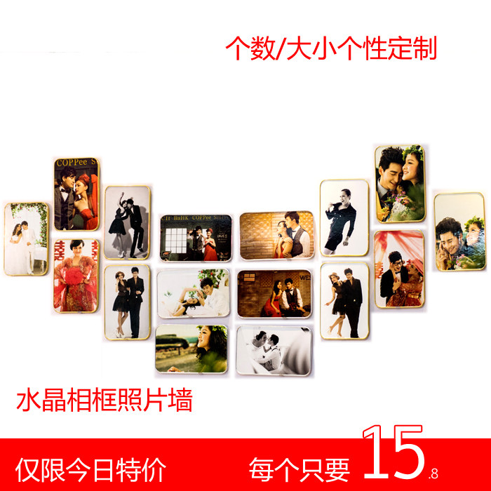 10 inch solid wood photo frame combination creative DIY photo wall custom photo frame wall living room bedroom photo wall decoration painting