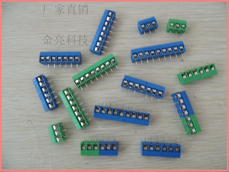 KF301 KF301 306PCB wiring terminal 8P circuit board splicing post head 5 08MM straight foot large current plug-in-Taobao