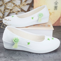 Giày Hanfu kiểu cổ giày Giày vải nữ Giày sinh viên Giày khiêu vũ Trung Quốc nêm với giày trang phục cũ Bắc Kinh giầy cao cổ nữ