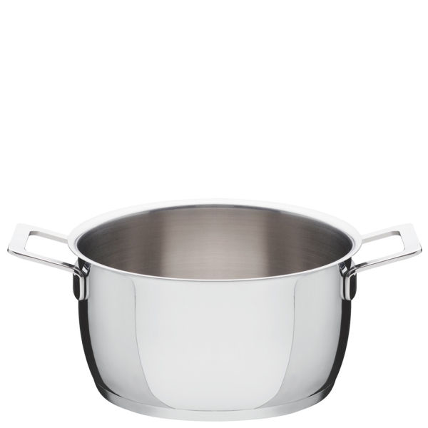 100% UK imports Alessi Casserole Pot mirror polished stainless steel saucepan stockpot 20cm