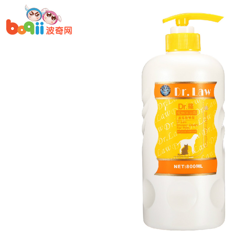 波奇网 宠物清洁用品罗医生 杀虱除蜱型宠物沐浴露800ml 狗狗香波