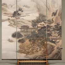  Popular YEESA heterochromic modern Chinese soft screen soft partition hanging curtain transparent curtain hanging screen 340 landscape