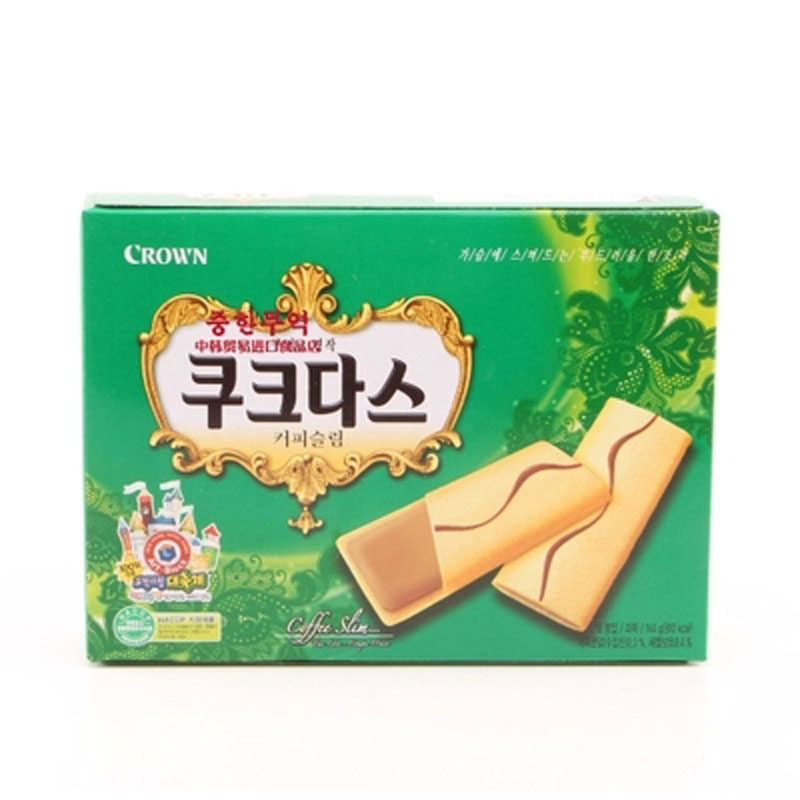 【天猫超市】韩国进口零食 可瑞安咖啡夹心威化蛋卷芝士饼干144g
