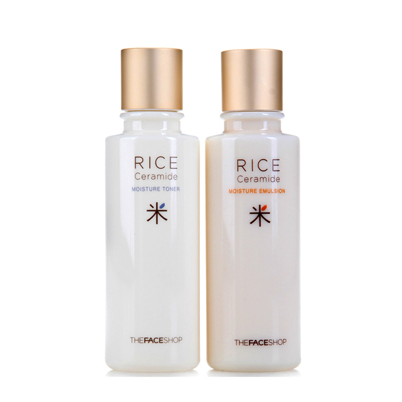 韩国The Face Shop/菲诗小铺大米水+乳液组合 保湿嫩白 包邮
