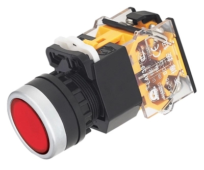 Shanghai TIANBO push button switch LAY39C-11 automatic reset button red green yellow 1 normally open 1 normally closed contact point