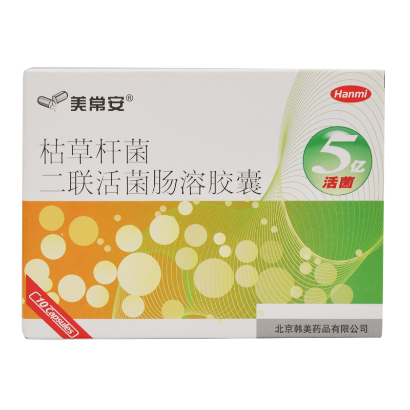 美常安 美常安 枯草杆菌二联活菌肠溶胶囊 250mg*10粒/盒