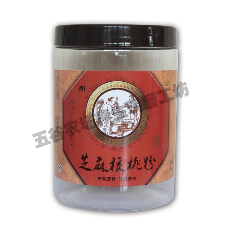Five Valley Farm Special Cabinet Sesame Walnut Powder Assorted Packaging Bottle Plastic Coffee Color Tank 180