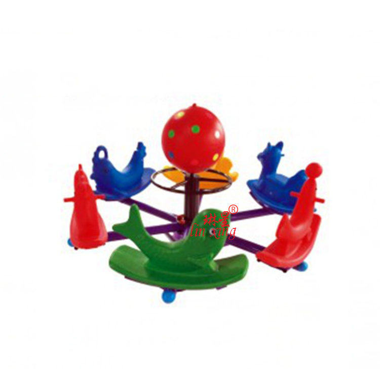 Special Price Kindergarten Tours Toy Fun Animal Swivel Chair Six Children Swivel Chair Community Facilities Swivel Trojan Seesaw