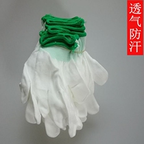 Breathable and sweat-proof work quality inspection nylon gloves Labor insurance nylon gloves