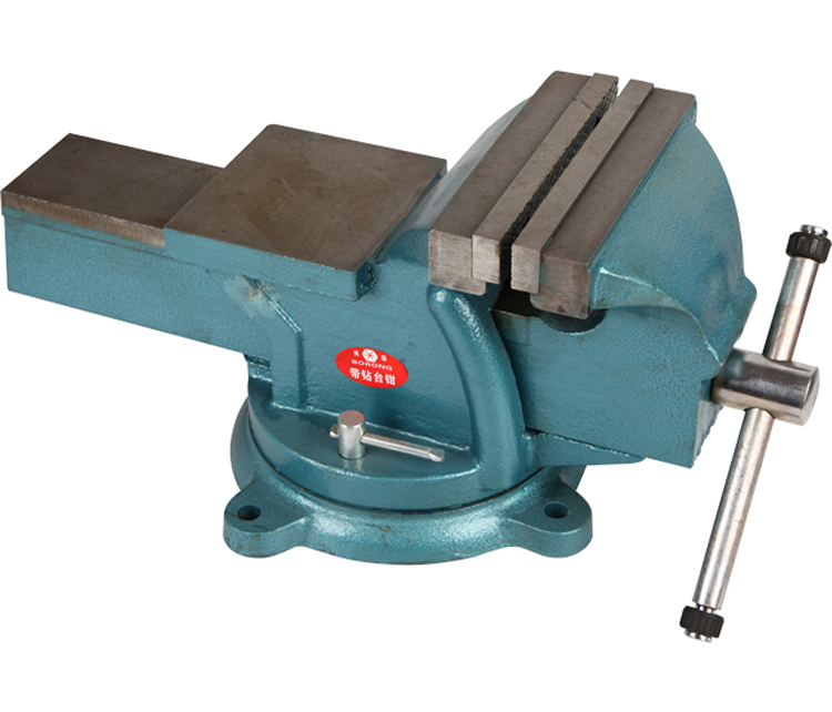 Light bench vise with 360 degree movable turntable with anvil table 4 