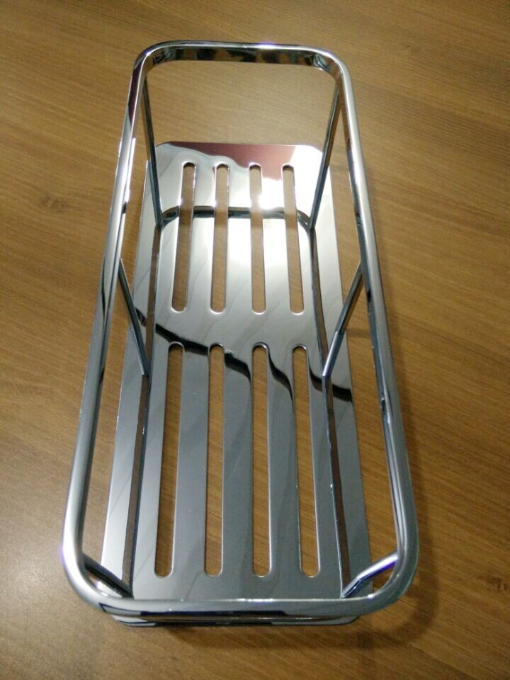 40cm stainless steel bathroom toilet shelve bathroom toilet bathroom wall-mounted bath rack rectangular mesh basket-Taobao