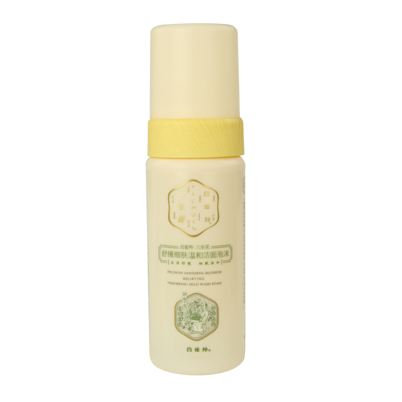 PECHOIN/百雀羚百雀羚三生花舒缓细肤温和洁面泡沫150ml