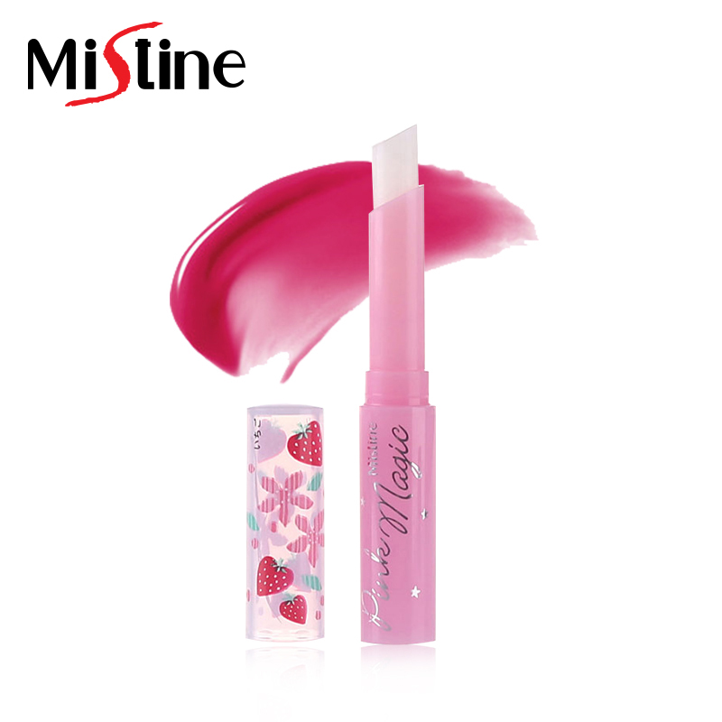 Mistine草莓变色润唇膏1.7g补水保湿滋润改善唇色护理唇纹唇膜女