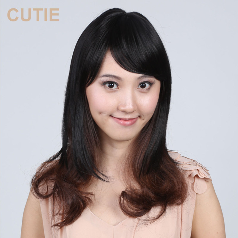 Prettiness wig Oblique Bangs wig piece Top hair extension piece Additional hair replacement block Bangs piece White wig piece