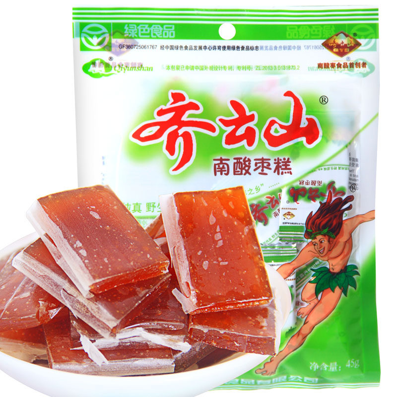 【天猫超市】齐云山 南酸枣糕45g/袋 休闲零食 蜜饯 枣类 制品 枣
