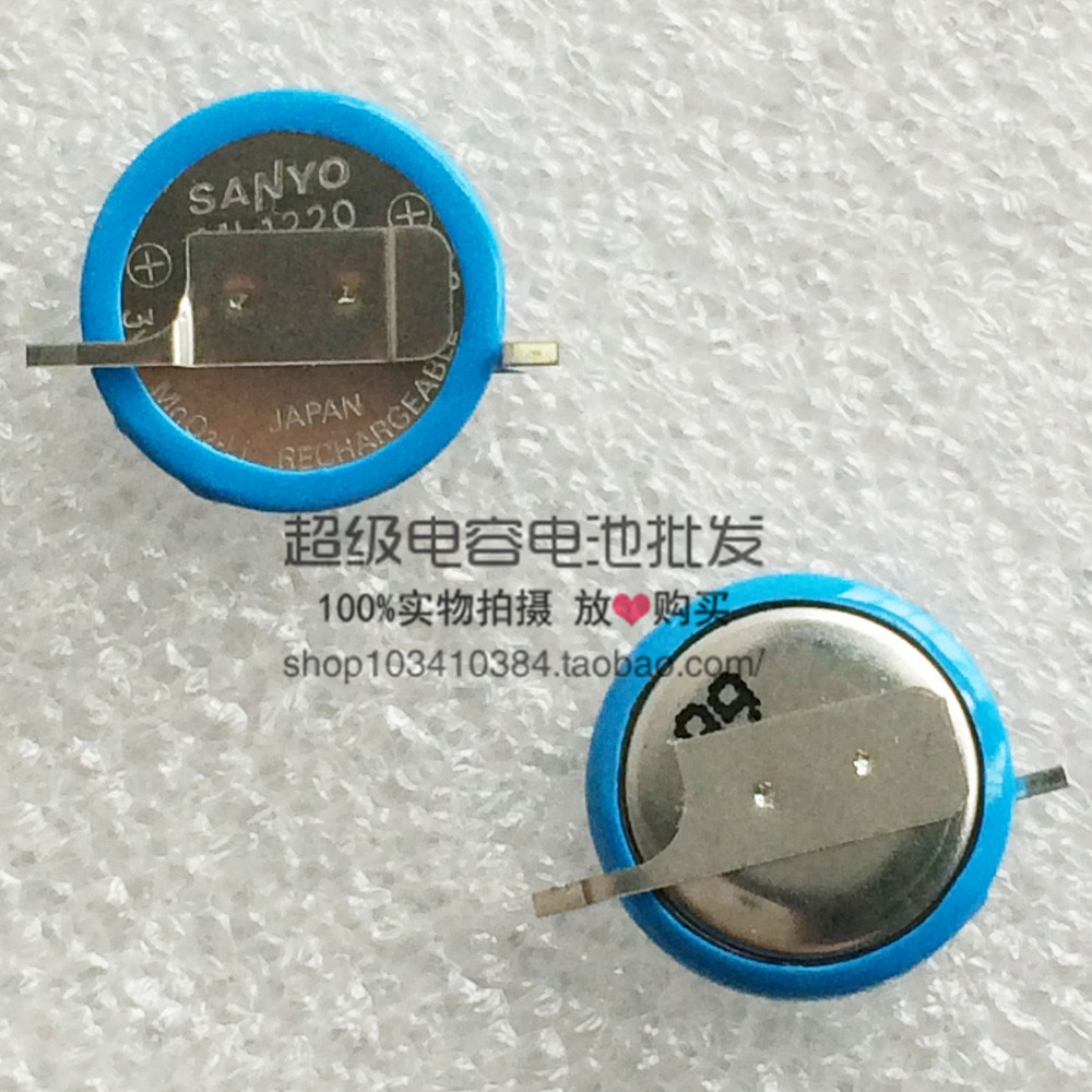 New original dress Japanese SANYO button BATTERY ML1220 RECHARGEABLE LITHIUM BATTERY WITH WELDING FEET
