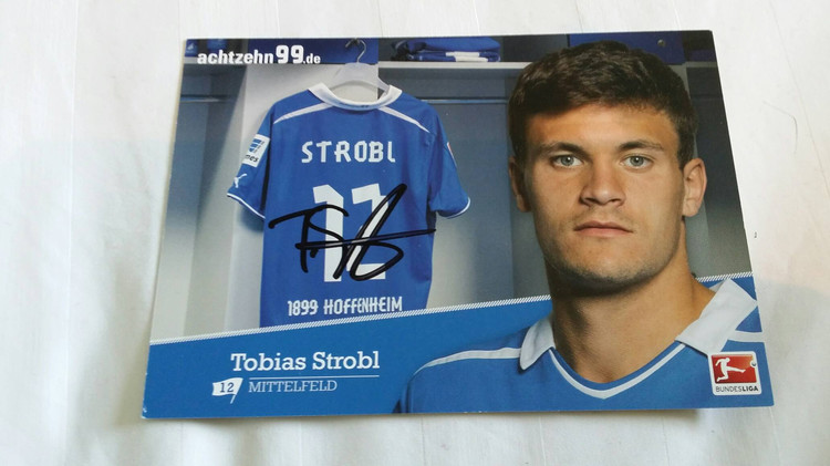 Strobble Germany's Cologne Hoffenheim official pro-pen signing card