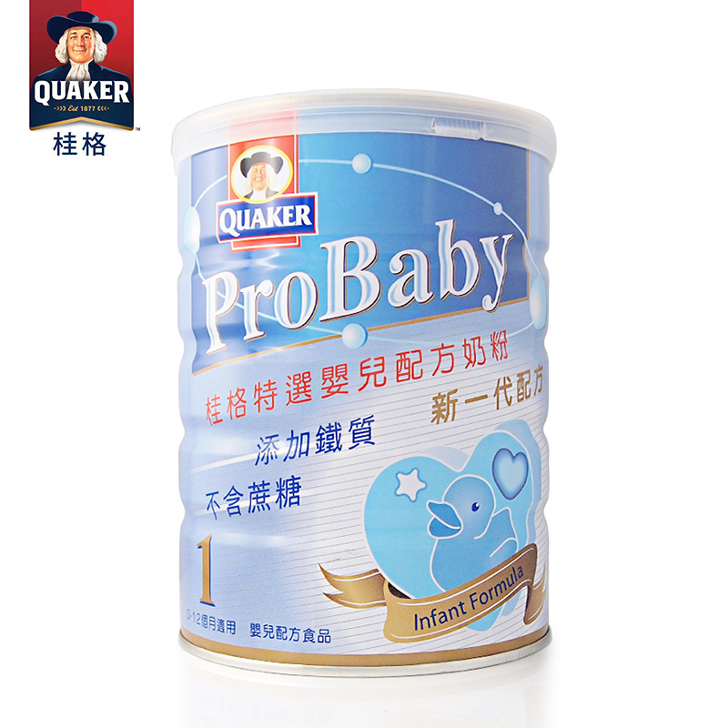 桂格特选Probaby1段900g婴儿配方奶粉【台湾直邮】