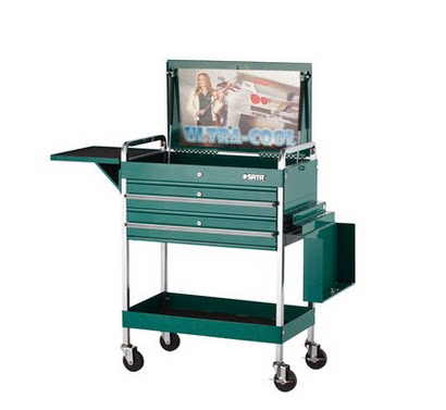 Shida Tool Car Superglare Double Drawer Tool Car With Wheel Tool Car Five Gold Tool Car