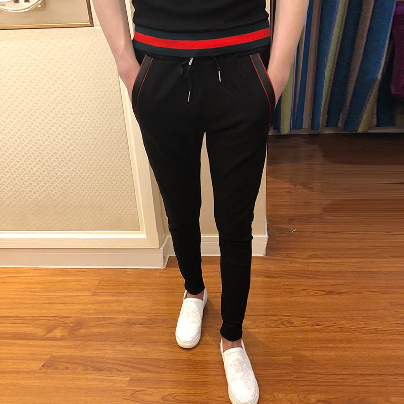 Spirit small guys pants repairs 100 hitch Tide Smoke Tubes Pants Fast Hand Red People The Same Casual Pants Wave Men's Fashion Pants