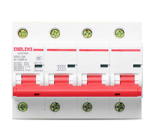 Dresy large current breaker air switch DZ47-125 4P 63100 A 125A three-phase four-wire