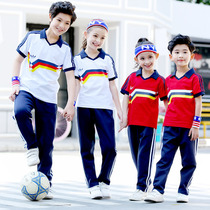 2021 new childrens school uniform summer short sleeve one two three four five six class uniforms kindergarten Garden clothing set White