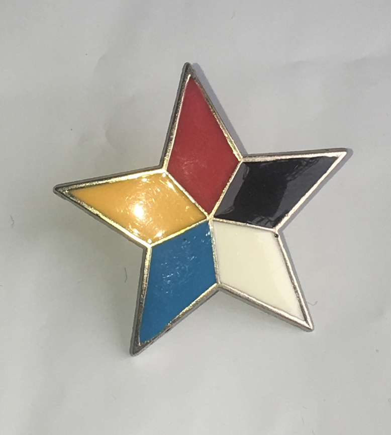 Film and television props Northern Expedition Army cap emblem colorful star