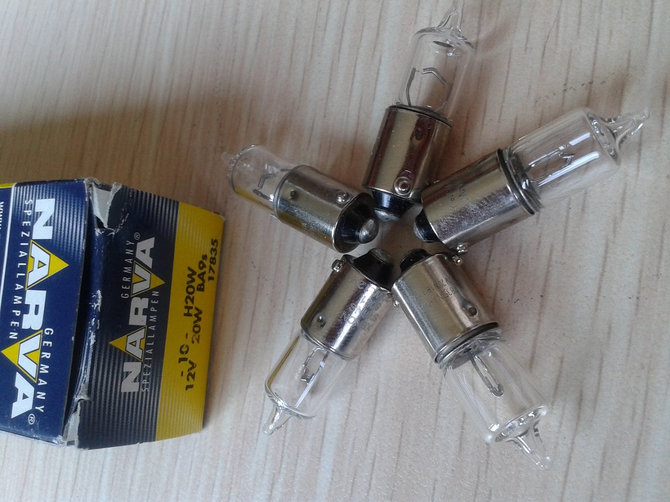 NARVA 12V20W BA9S indicator bulb halogen bulb