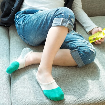 儿童船袜网眼袜夏季薄款春秋棉3-5-7-9-12岁豆豆袜隐形女男童袜子