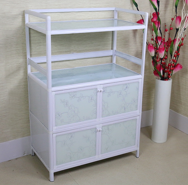 Simple aluminium alloy cabinet Stainless Steel Bowl trays Home Kitchen Integral Cabinet storage cabinets Oven Racks to contain Bowls Trays