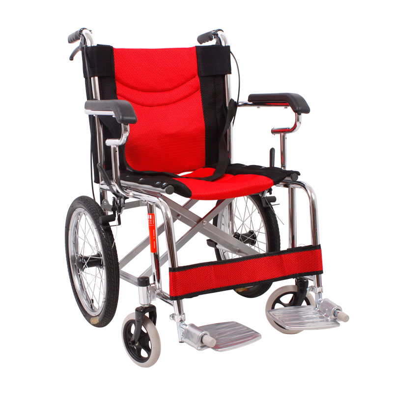津互邦轮椅车轻便折叠老年老人残疾人手动轮椅代步旅行车便携车JH