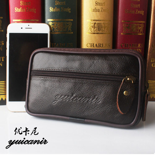 4 55 05 56 06 5 inch screen mobile phone bag waist bag men wear belt single layer ultra-thin horizontal small shoulder bag