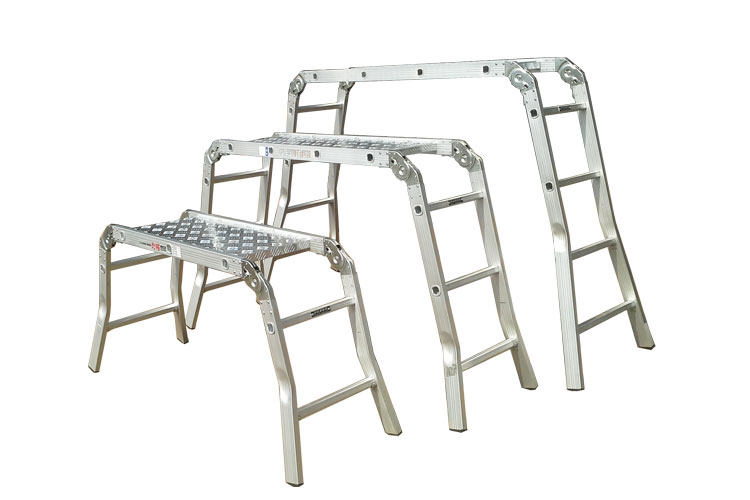 Platform joint aluminum ladder aluminum alloy car wash ladder folding ladder